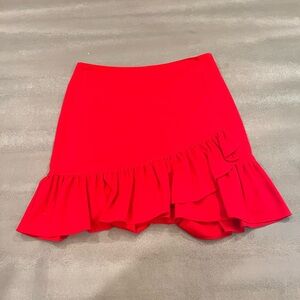 Barney’s New York Red Ruffle Skirt. Size L